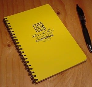 Rite in the Rain 373 weatherproof spiral notebook
