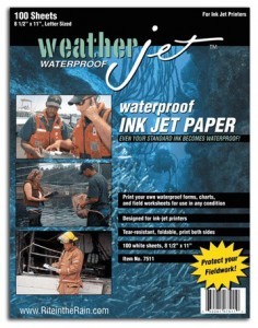 WeatherJet Waterproof Ink Jet Printer Paper - 100