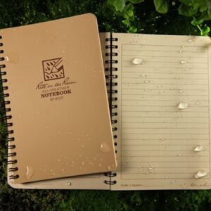 973T : Weatherproof Spiral Notebook - Tan
