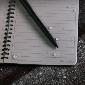 773 : Weatherproof Spiral Notebook / Black