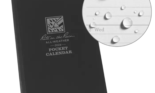 PC2024 pocket calendar by rite in the rain for 2024