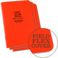 Rite OR71FX orange weatherproof stapled notebook