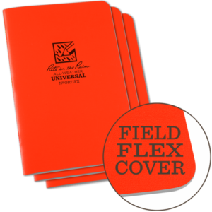 Rite OR71FX orange weatherproof stapled notebook