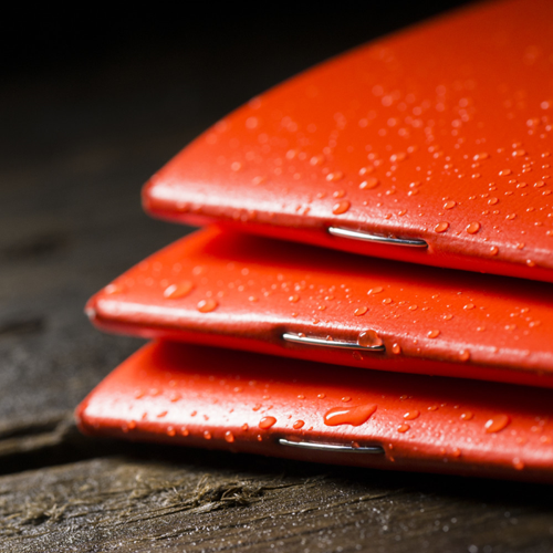 Rite OR71FX orange weatherproof stapled notebook