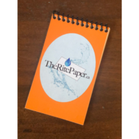 Waterproof top spiral notebook