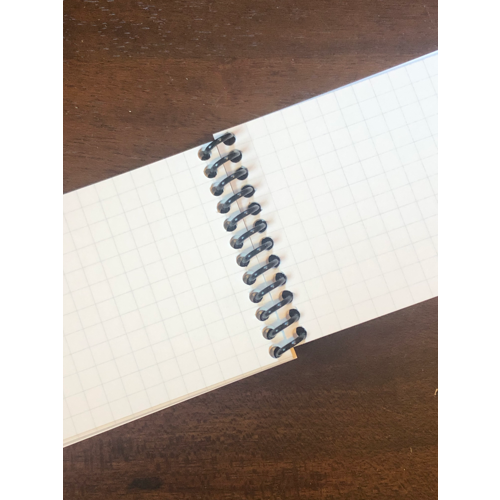 Weatherproof notebook grid pattern